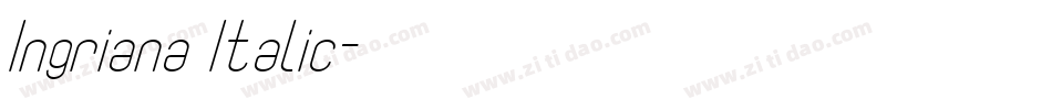 Ingriana Italic字体转换